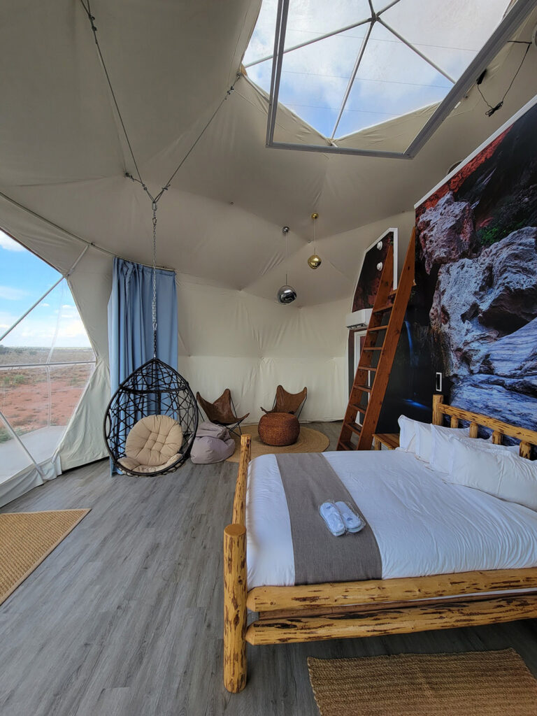 GrandCanyon-XL-Family_Dome3 Luxury sky dome glamping experience available at Clear Sky Resorts near Grand Canyon National Park.