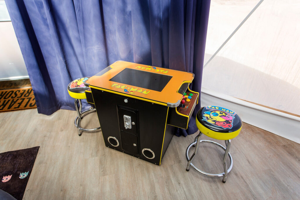 VideoGame-GrandCanyon-dome Video game at Clear Sky Resorts themed sky dome in Valle, AZ